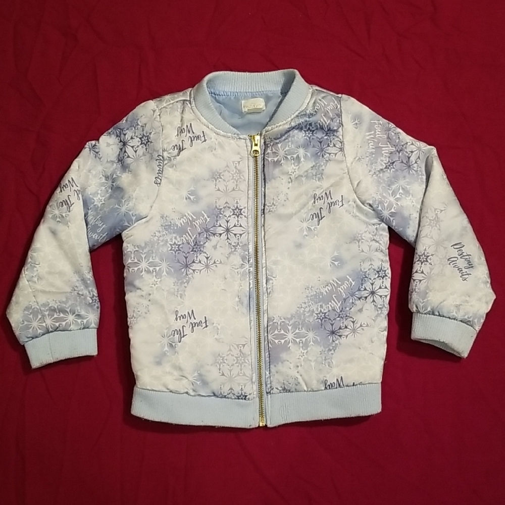 Disney Frozen Blue and White Snowflake Jacket